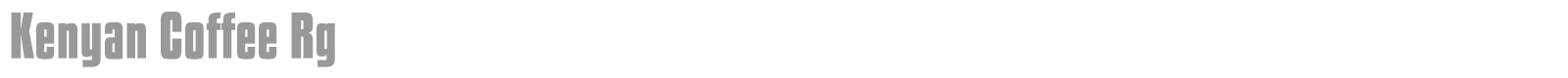 Kenyan Coffee font preview